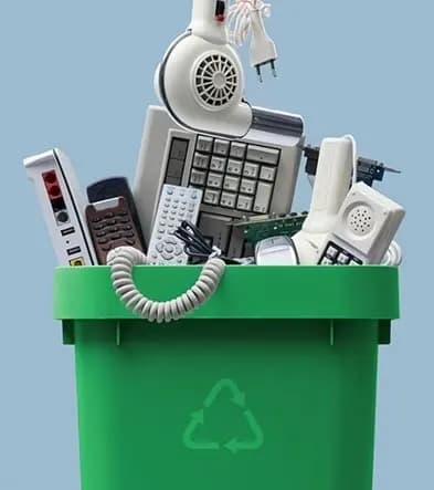 Electronic waste awaiting dismantling