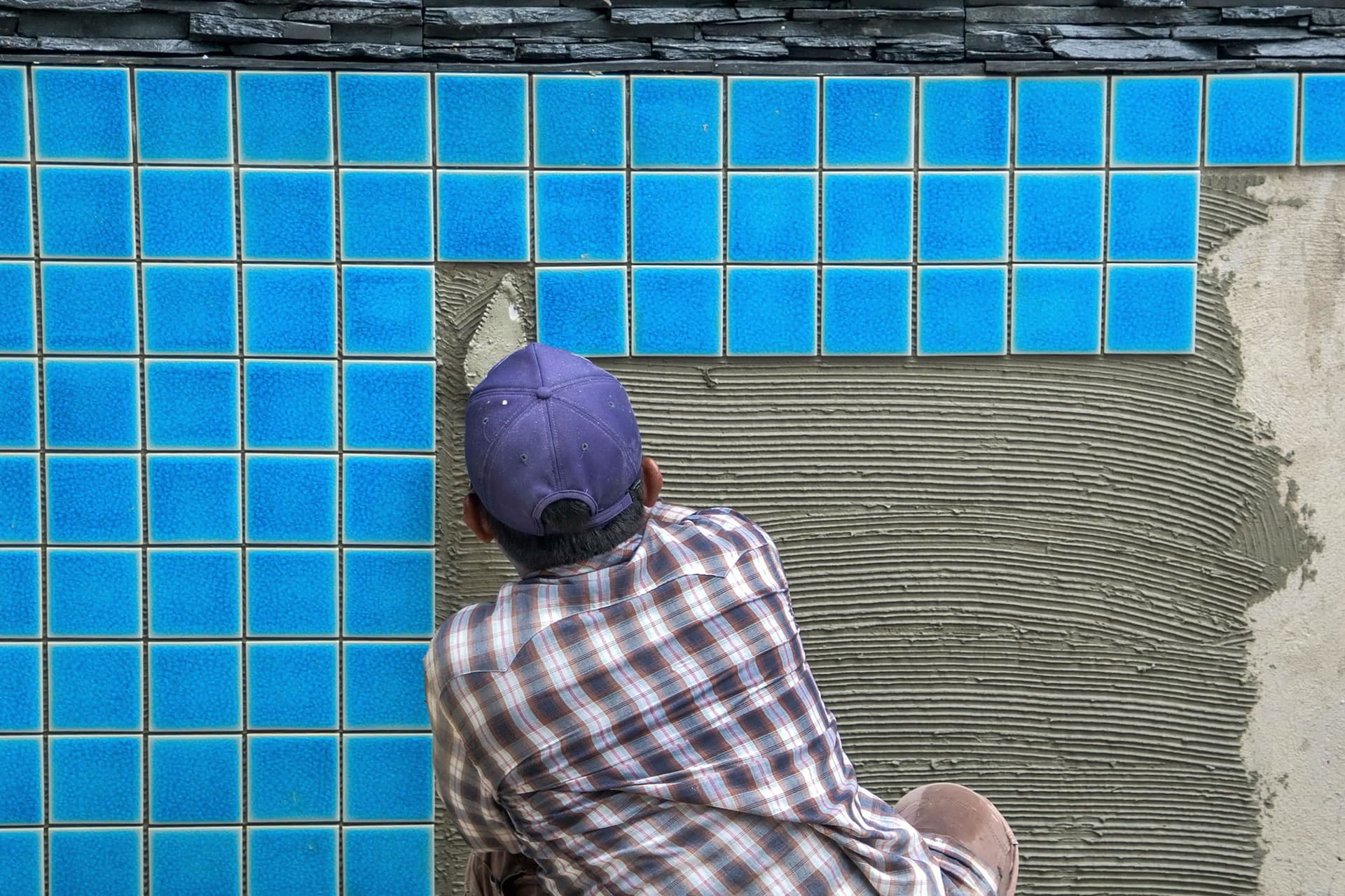 tile pool adhesive